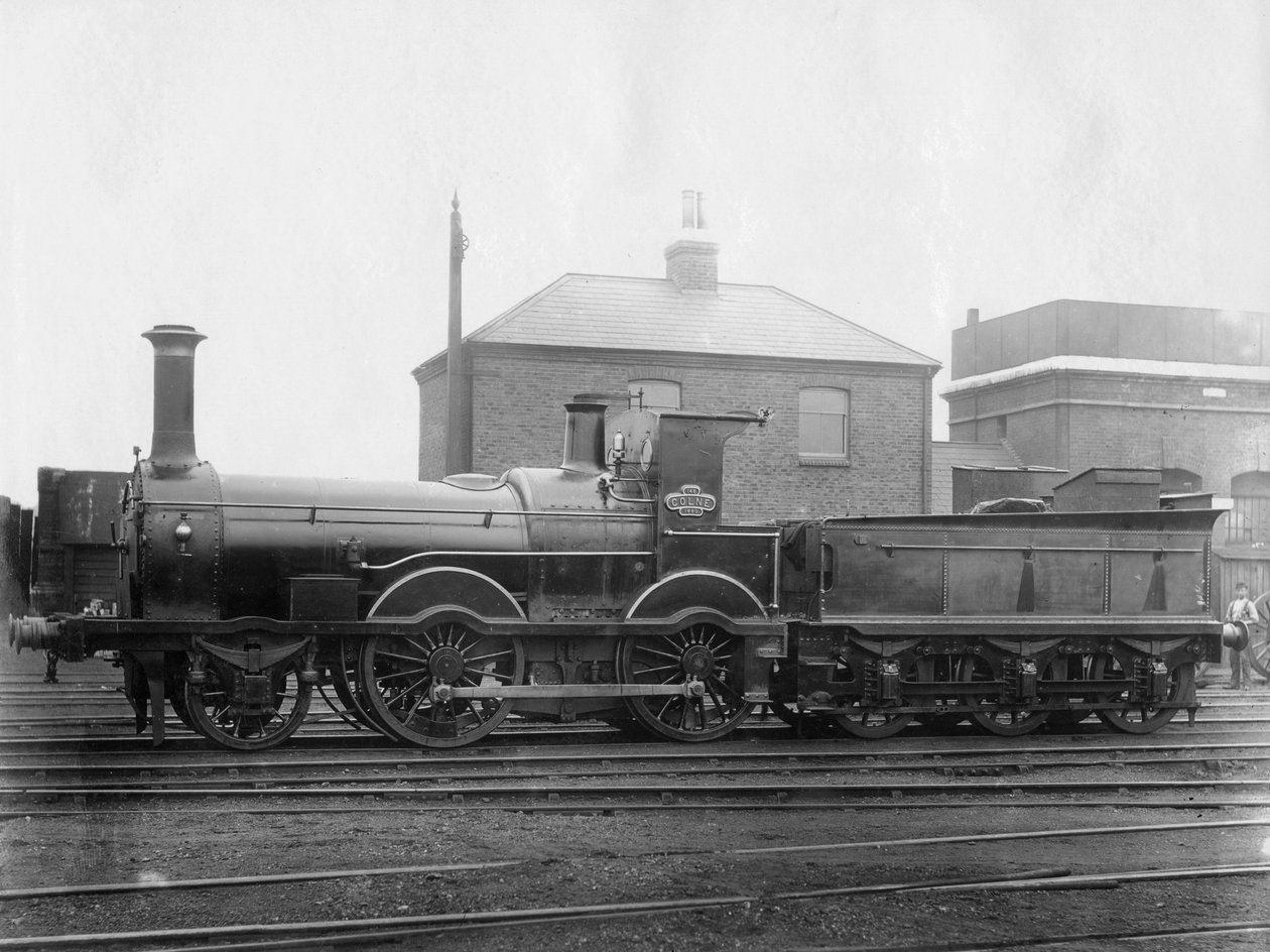 London & South Western Railway LSWR 148-as mozdony, Colne a pályázattal, c1880 alkotó: Unbekannt