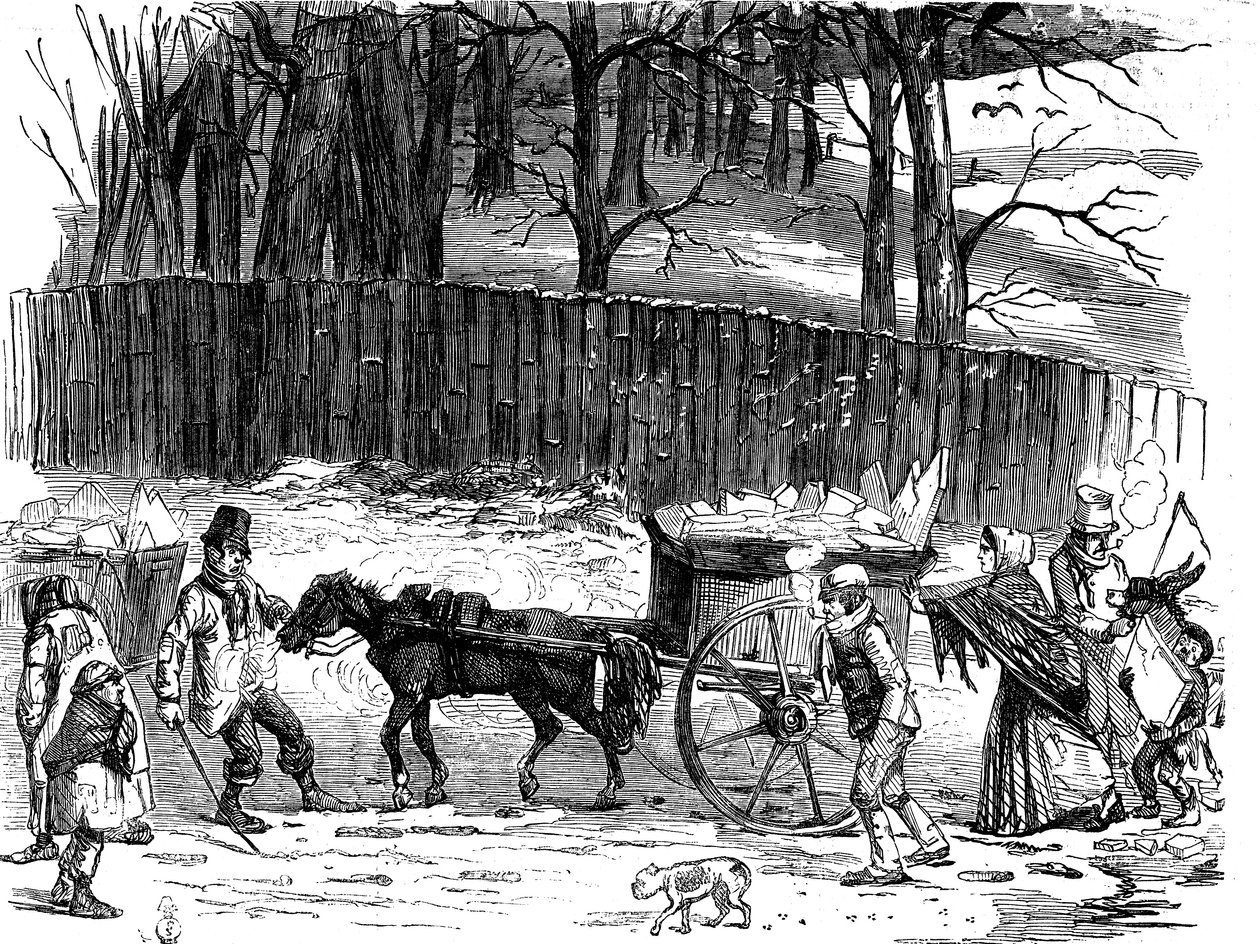 Londoni jégkocsik, 1850 alkotó: Unbekannt
