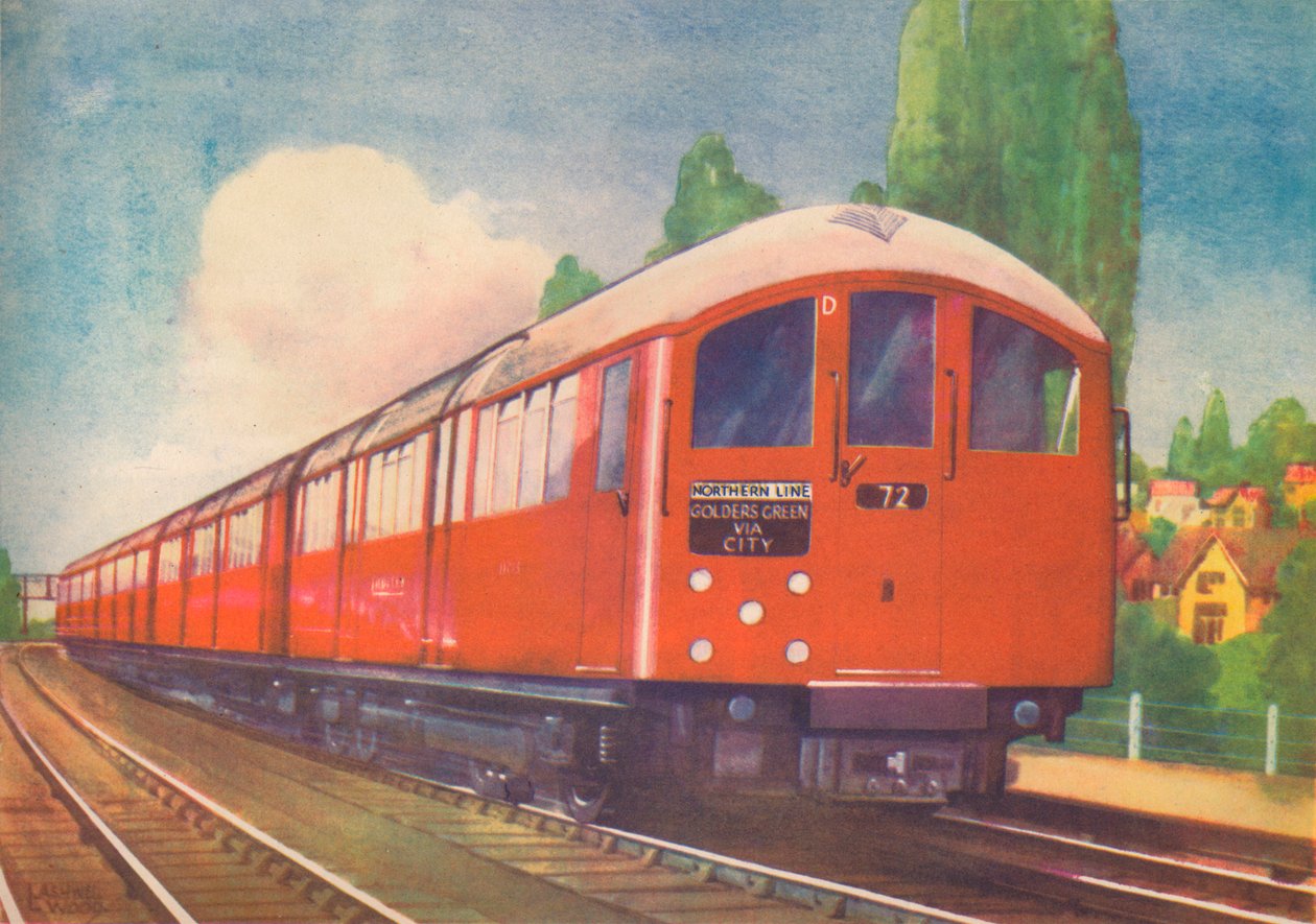 Londons New Streamlined Underground Train, Northern Line, 1940 alkotó: Unbekannt
