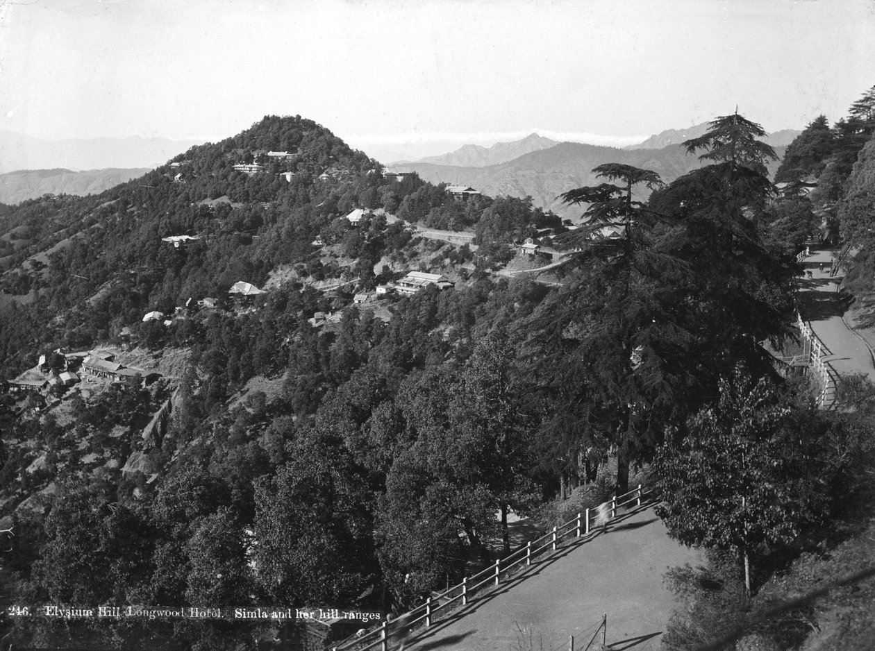 Longwood Hotel, Elysium Hill, Shimla dombvidék, India, 20. század eleje alkotó: Unbekannt