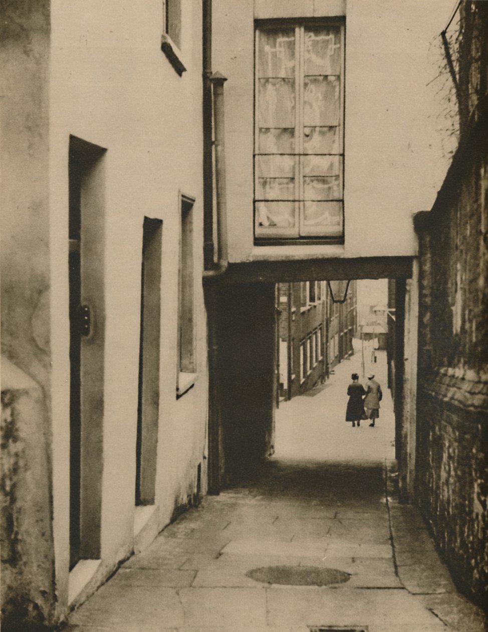 Lenézve a Strand Lane-en a folyó felé, 1935. alkotó: Unbekannt