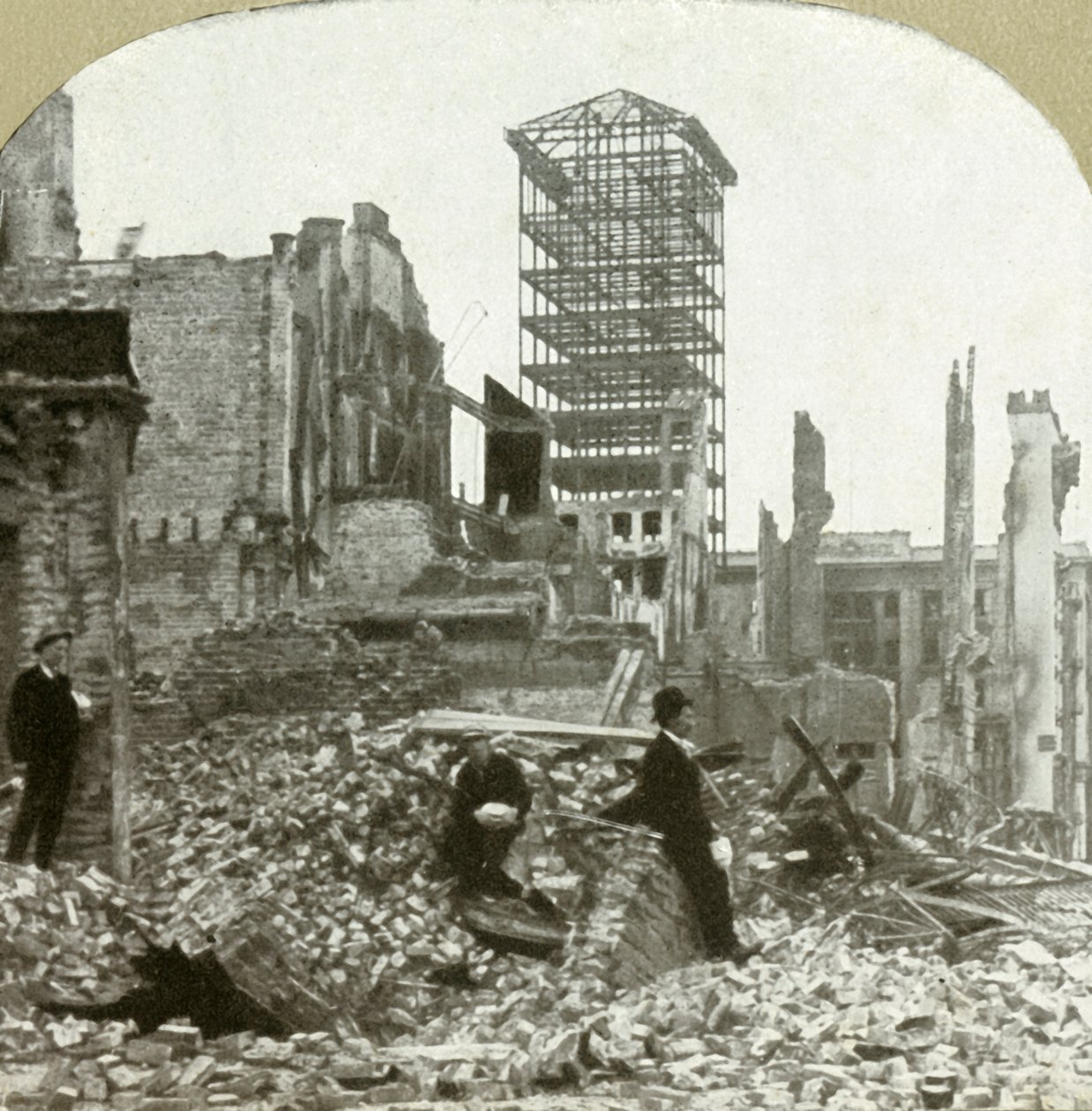 Délre nézve, Sutter és Stockton sarokban, 1906. alkotó: Unbekannt