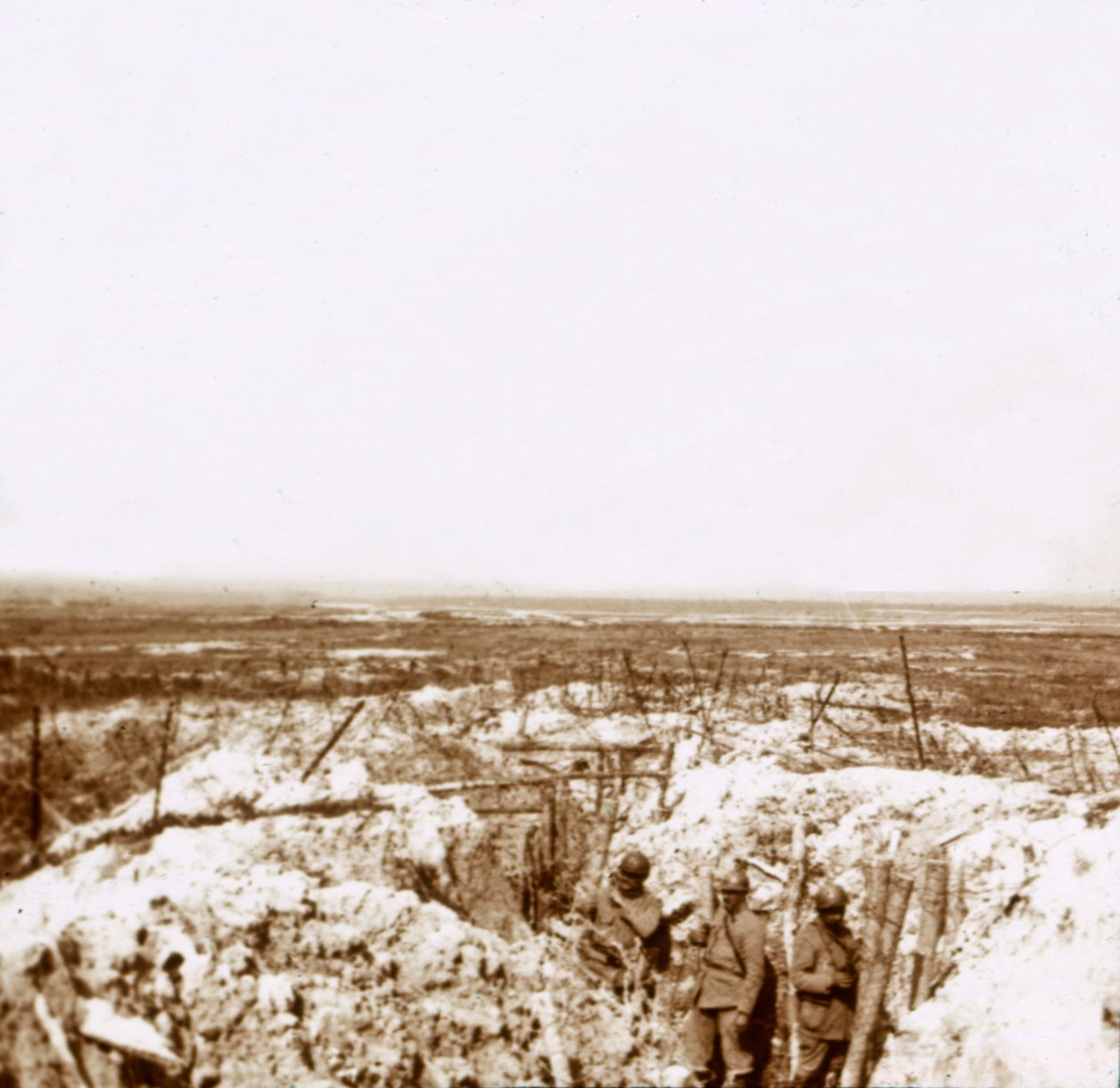 A német frontvonal felé nézve, c1914-c1918 alkotó: Unbekannt