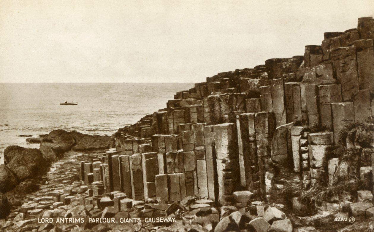 Lord Antrims szalon, Giants Causeway, 19. század vége – 20. század eleje. alkotó: Unbekannt