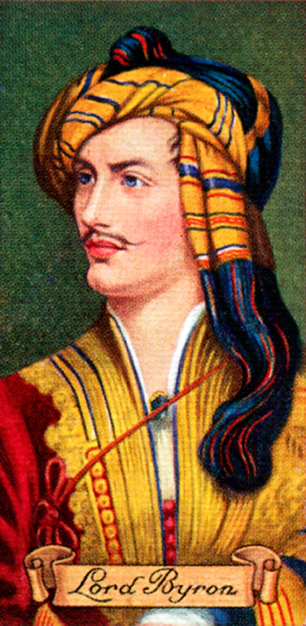 Lord Byron, egy sor cigarettakártyából, 1935 alkotó: Unbekannt