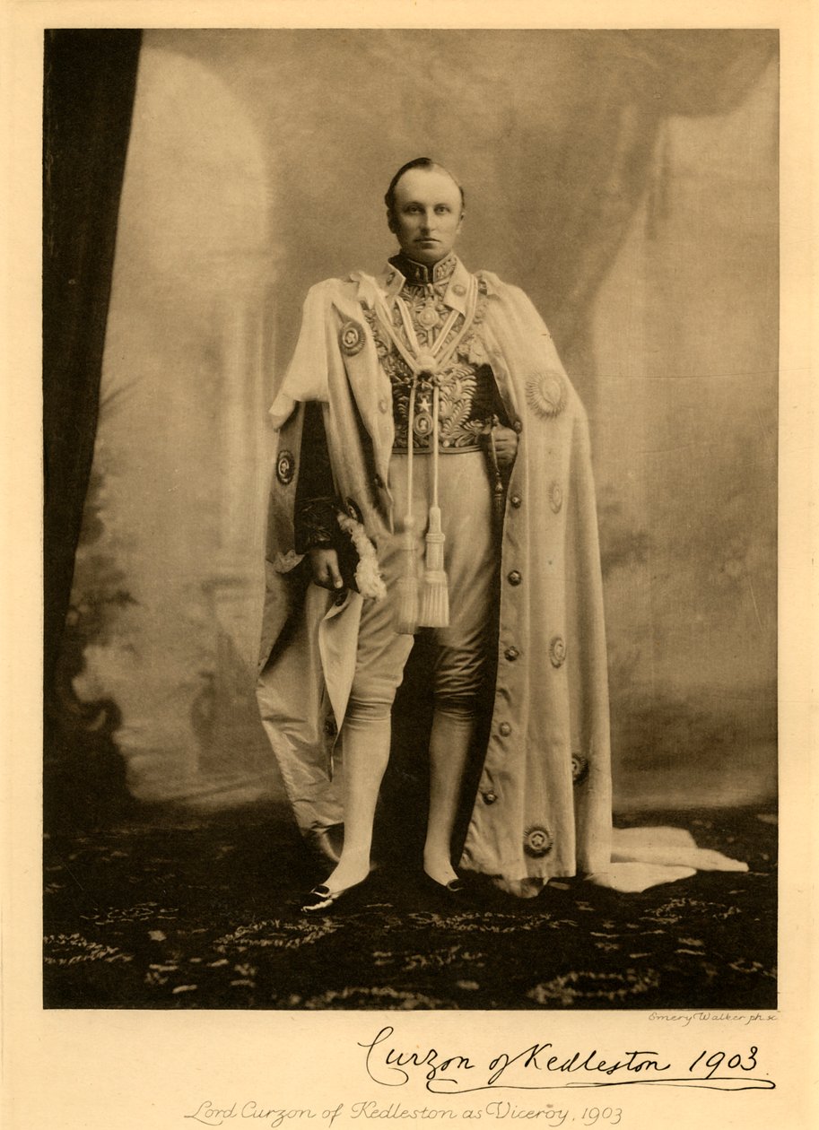 Lord Curzon of Kedleston, mint alkirály, 1903, 1925. alkotó: Unbekannt