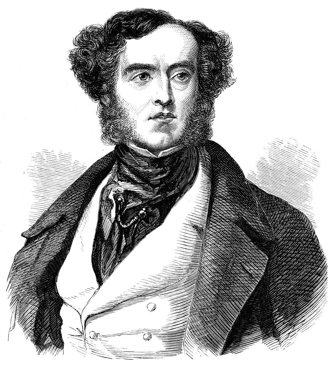 Lord George Bentinck, 1802-1848, 19. század alkotó: Unbekannt