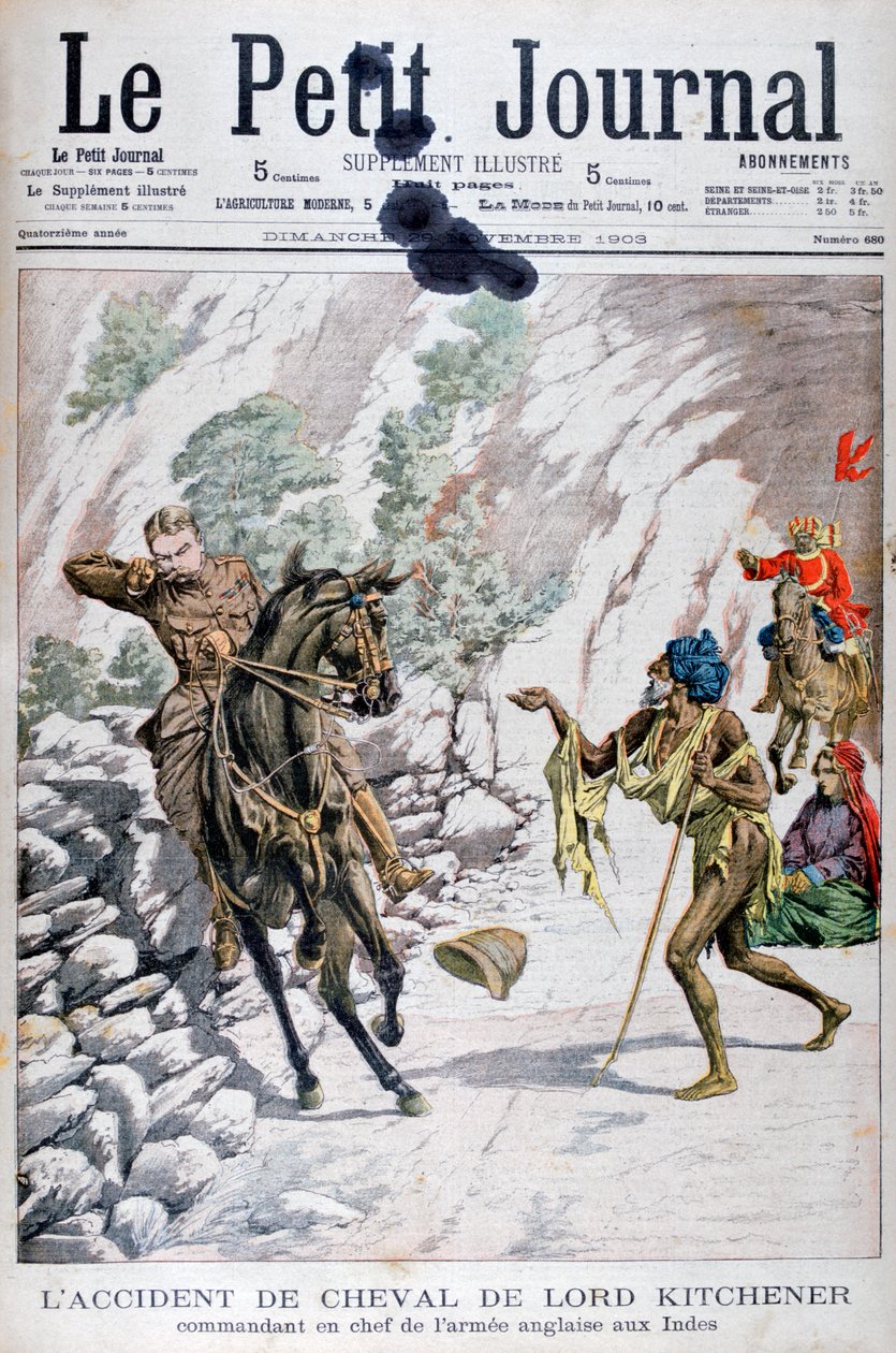 Lord Kitcheners lóbaleset, India, 1903 alkotó: Unbekannt