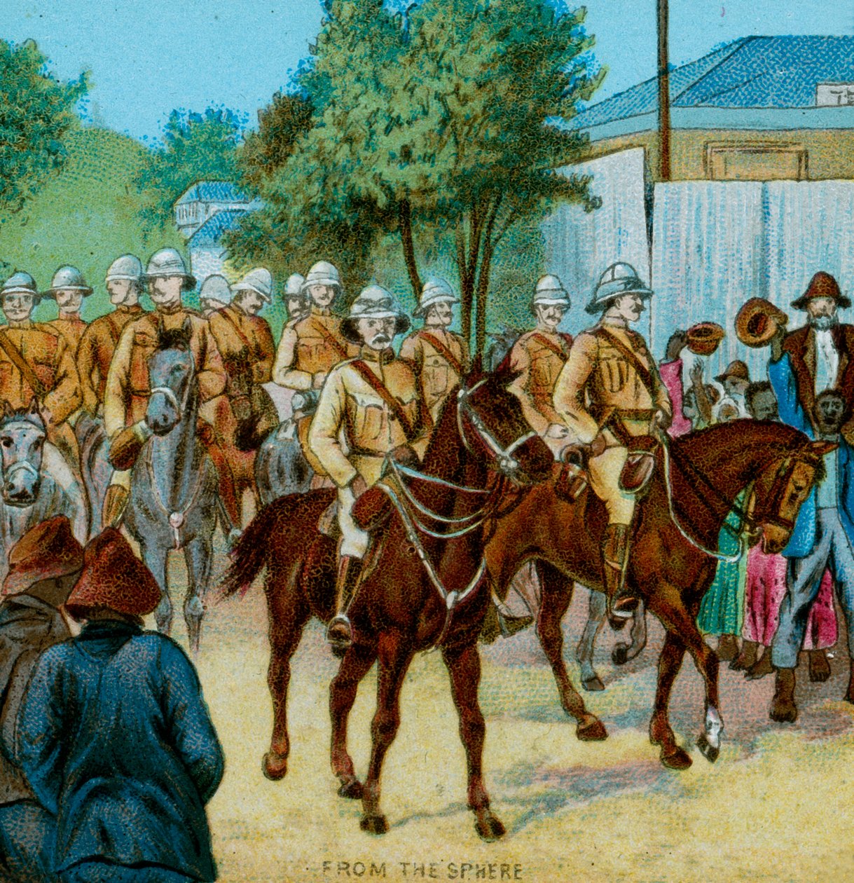 Lord Roberts állam belépése Bloemfonteinbe, 1900 alkotó: Unbekannt