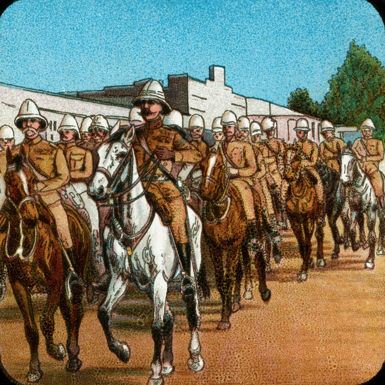 Lord Roberts belép Pretoriába, búr háború, Dél-Afrika, 1900, 1925 alkotó: Unbekannt