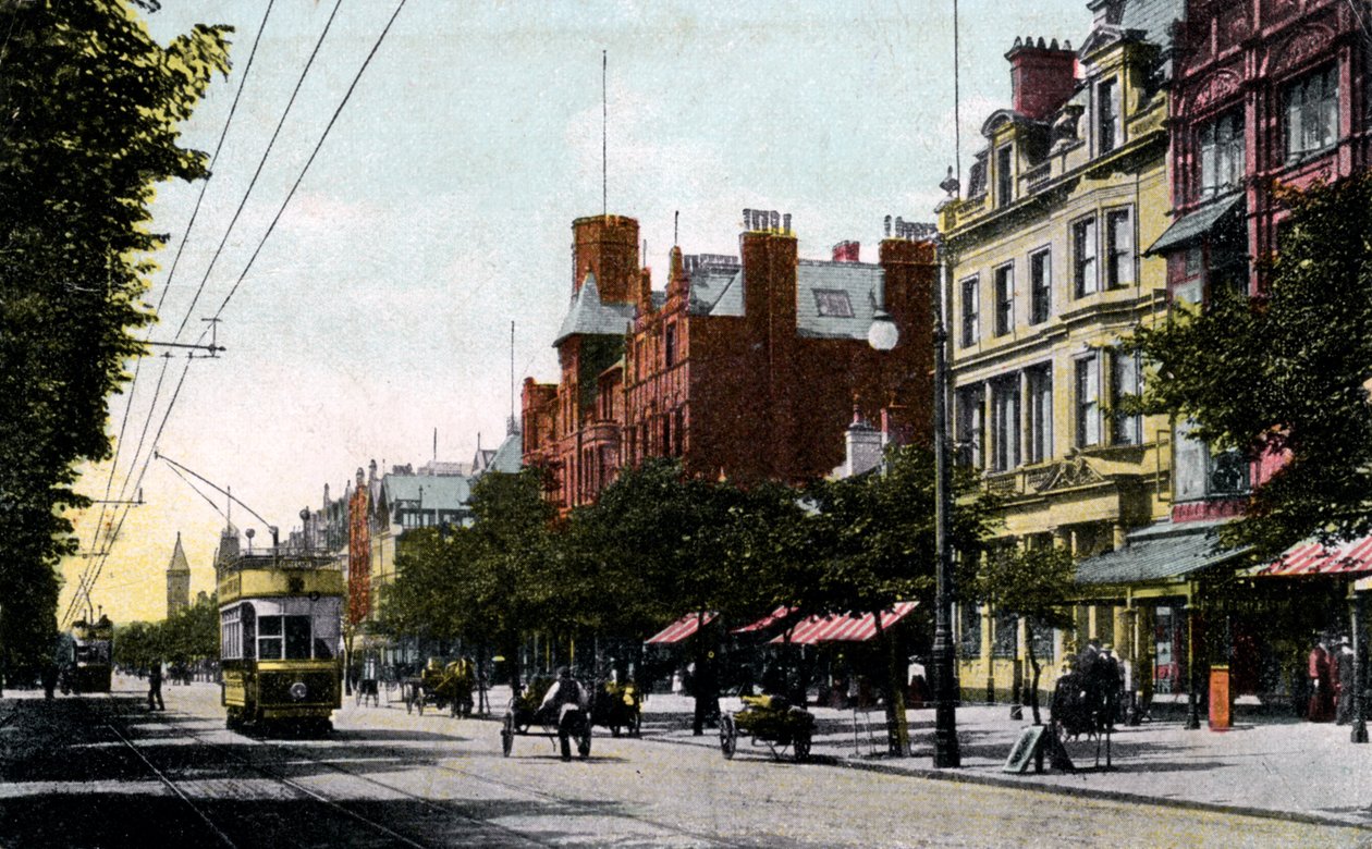 Lord Street, Southport, Lancashire, XX. század eleje alkotó: Unbekannt