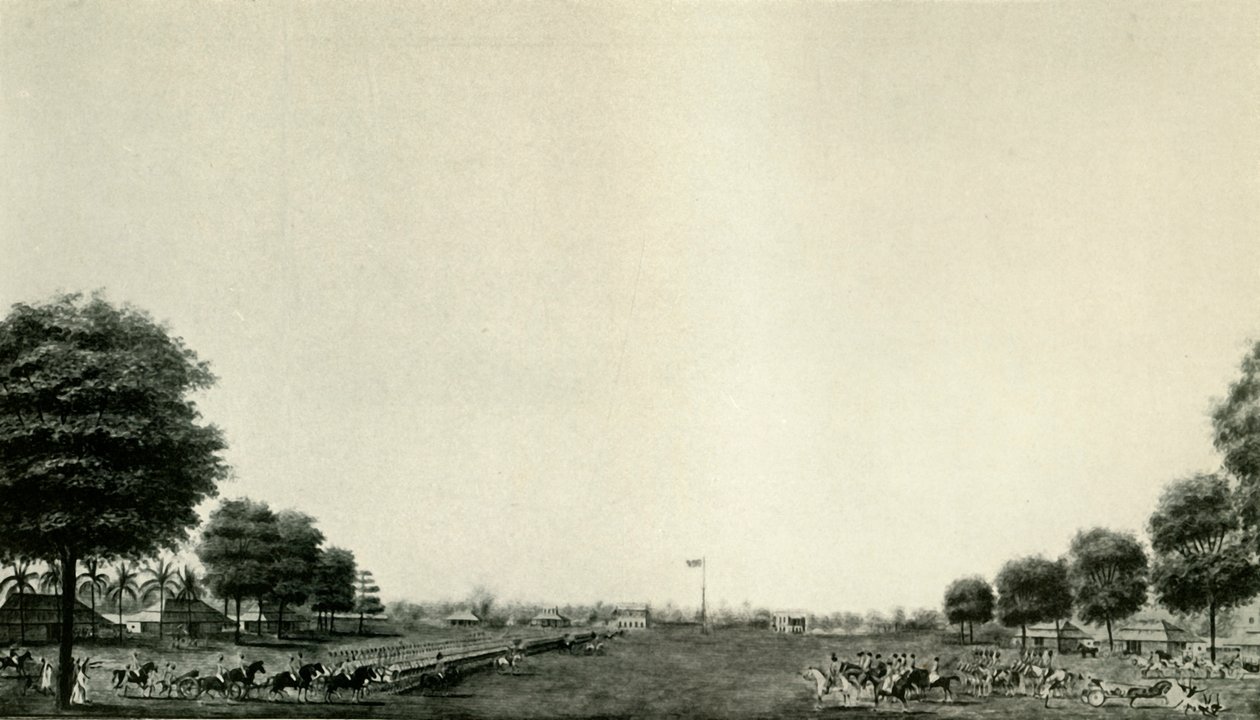 Lord Wellesley áttekinti a testőrt Ballygunge-ban, c1770, c19250. alkotó: Unbekannt