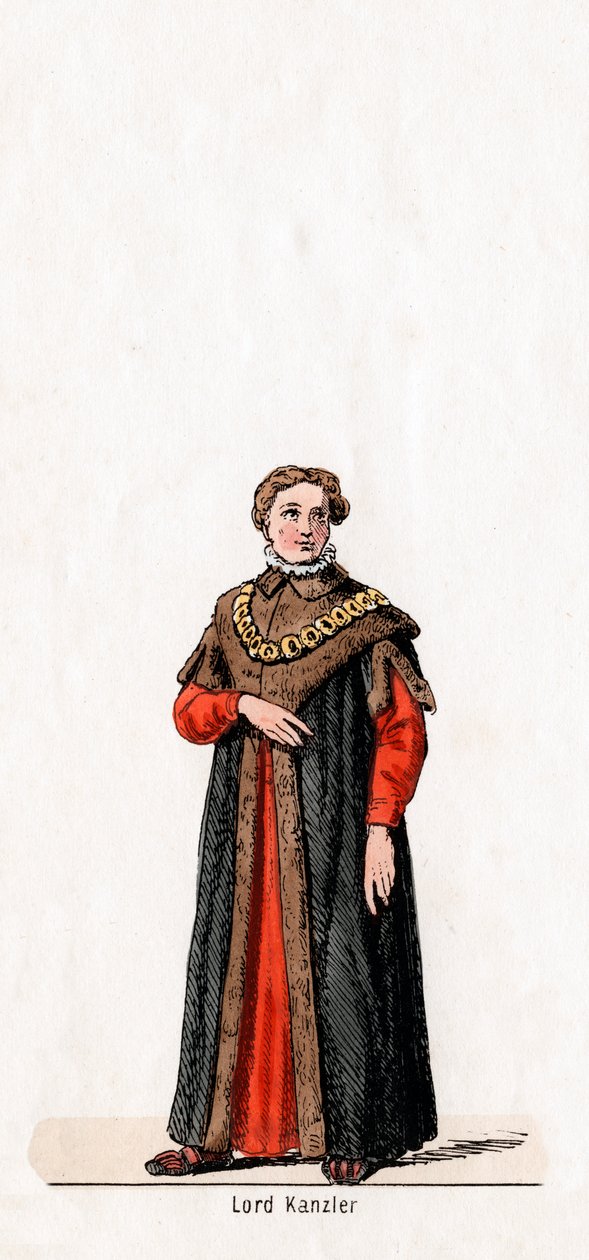 Lord kancellár, Shakespeare VIII. Henrik drámájának jelmezterve, XIX alkotó: Unbekannt