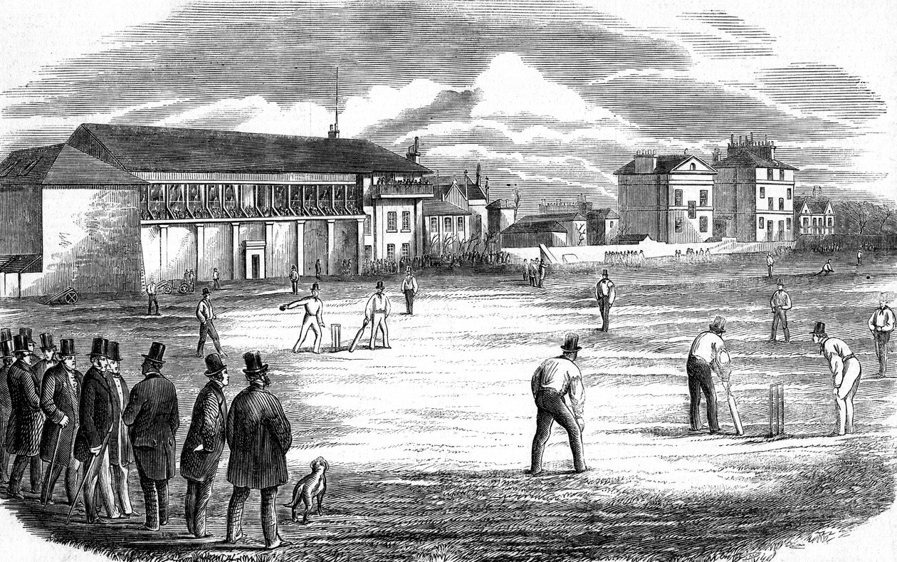 Lords Cricket Ground, London, 1858 alkotó: Unbekannt