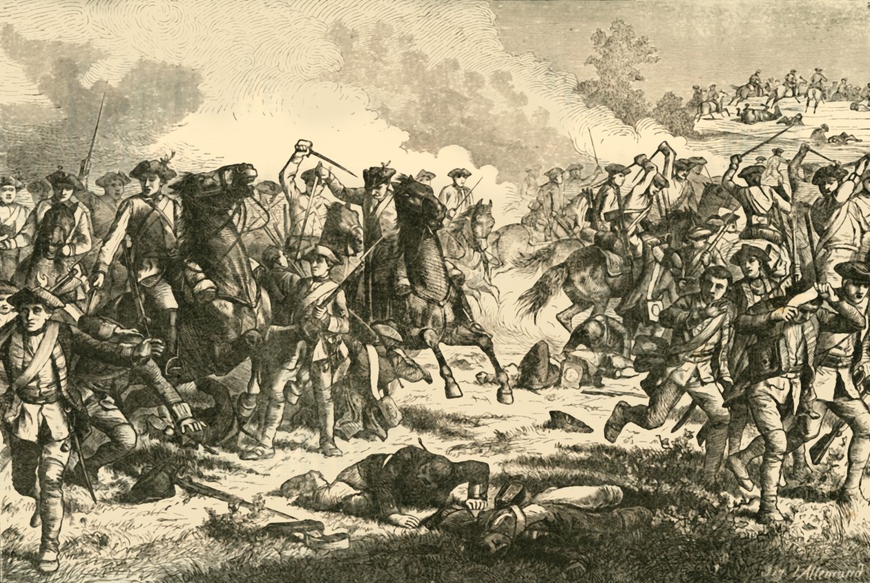 Loudons lovassági roham Kunersdorfban, 1759, 1890. alkotó: Unbekannt
