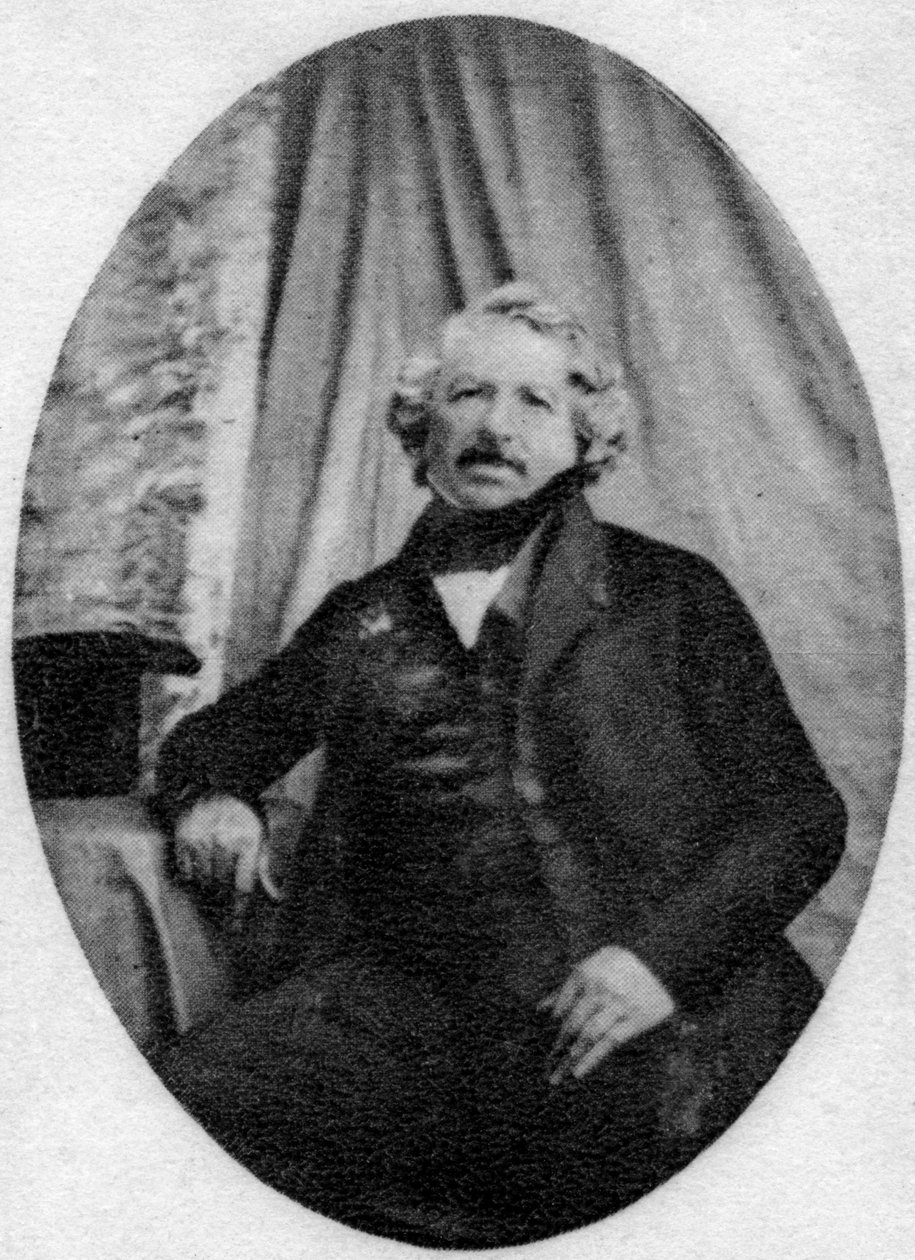 Louis Daguerre, a francia fényképezés úttörője, 1845-1851 alkotó: Unbekannt