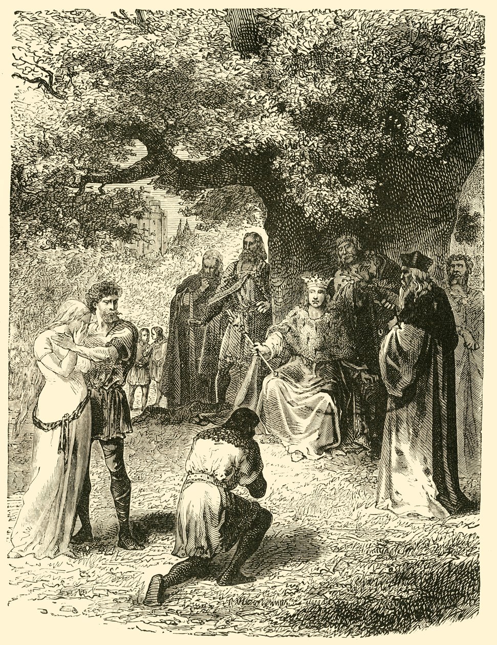 IX. Lajos, Igazságszolgáltatás a Vincennes-i erdőben, 13. század, 1890. alkotó: Unbekannt