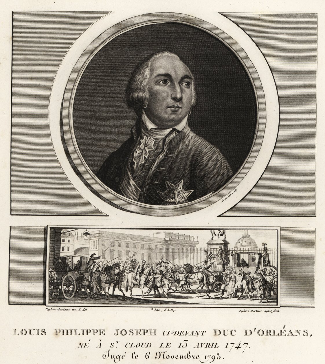 Lajos Fülöp, Orléans hercege (1747-1789), francia herceg, akit a rémuralom idején giljotinoznak alkotó: Unbekannt