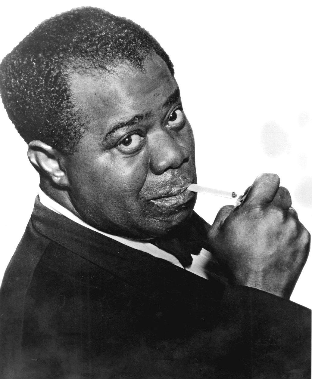 Louis Satchmo Armstrong (1898-1971) amerikai jazztrombitás és énekes alkotó: Unbekannt