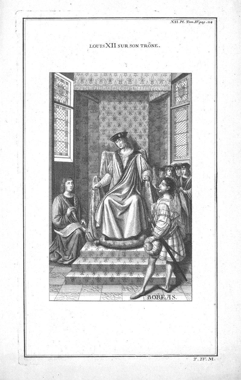 XII. Lajos a trónján, 1760. alkotó: Unbekannt