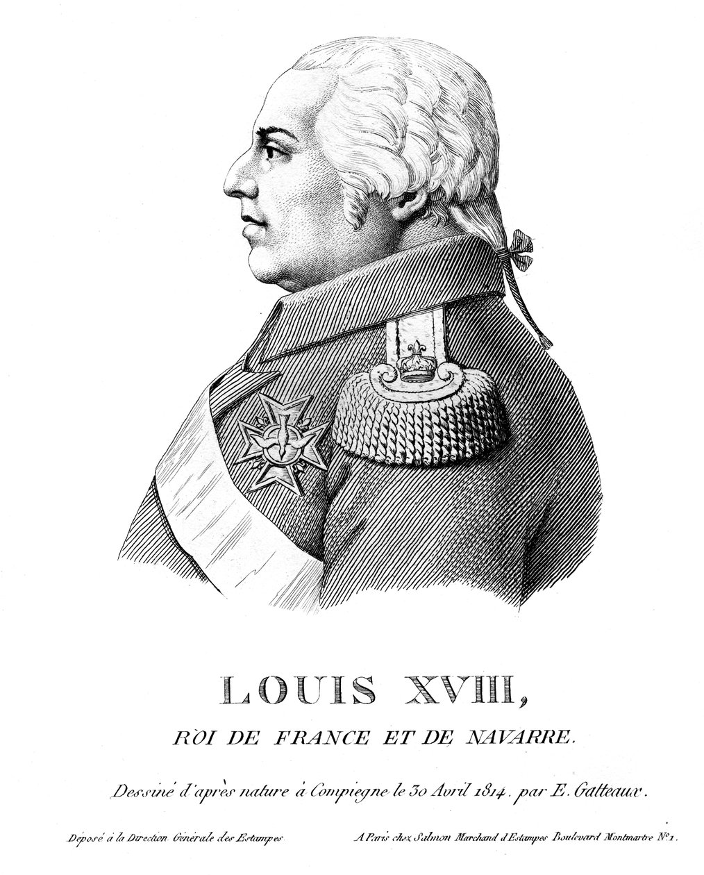 XVIII. Lajos francia király, 1814 alkotó: Unbekannt