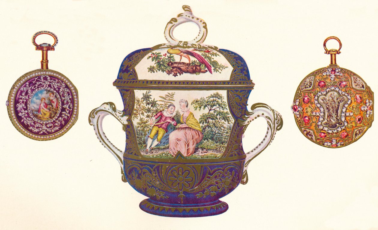 Lajos XVI. Gold Repeater, 1770 körül, Old Chelsea Porringer és Cover, 1710 körül, 1903 alkotó: Unbekannt