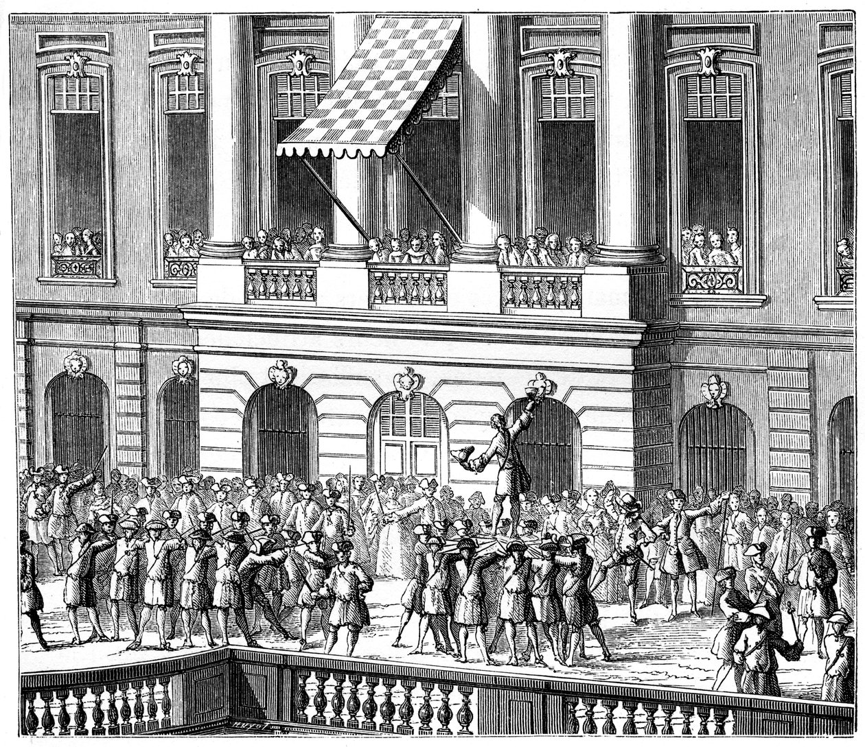 XV. Lajos Strasbourgban, 1744, 1885 alkotó: Unbekannt
