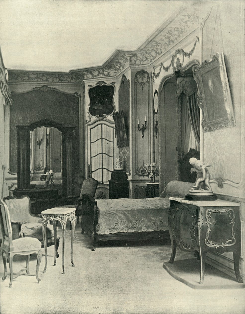 XV. Lajos hálóterme, Maison Soubrier végezte, 1903. alkotó: Unbekannt