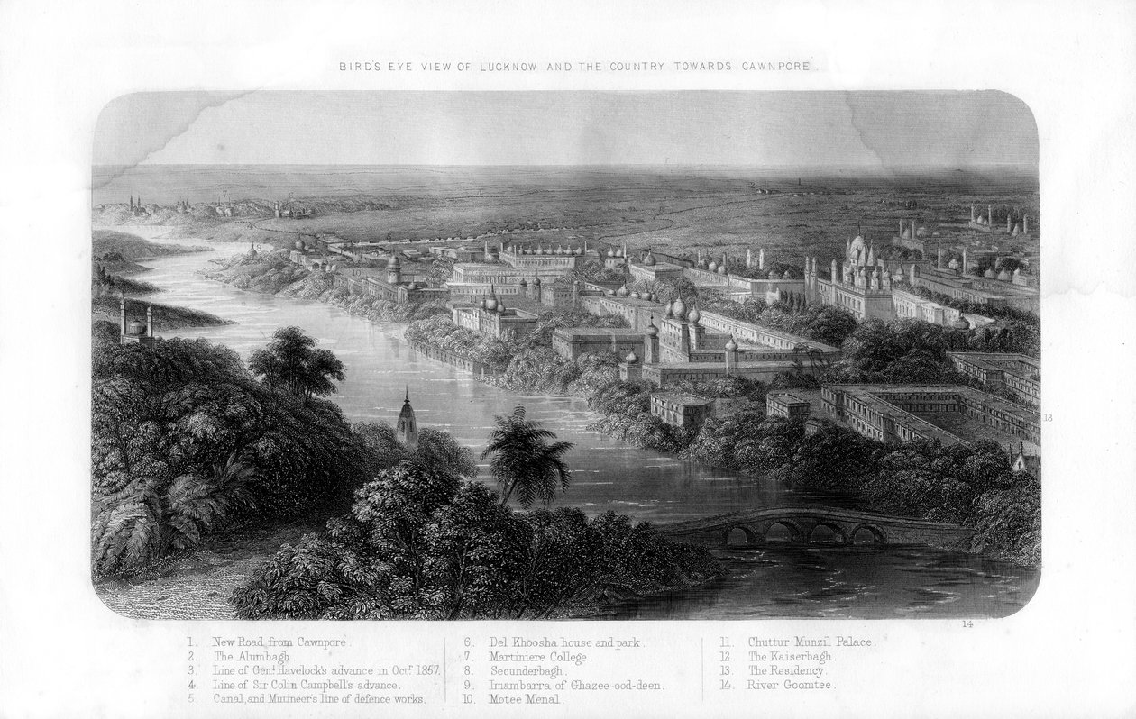 Lucknow, Uttar Pradesh, India, 19. század alkotó: Unbekannt