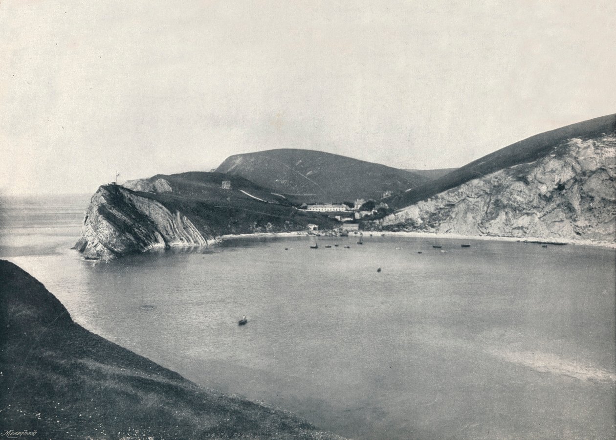 Lulworth – Lulworth Cove and Village, 1895 alkotó: Unbekannt