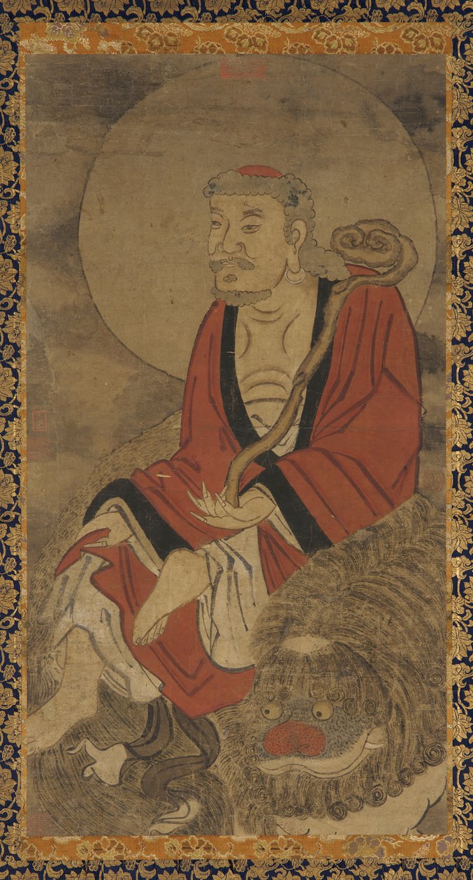 Luohan és oroszlán, Ming-dinasztia, 1368-1644. alkotó: Unbekannt