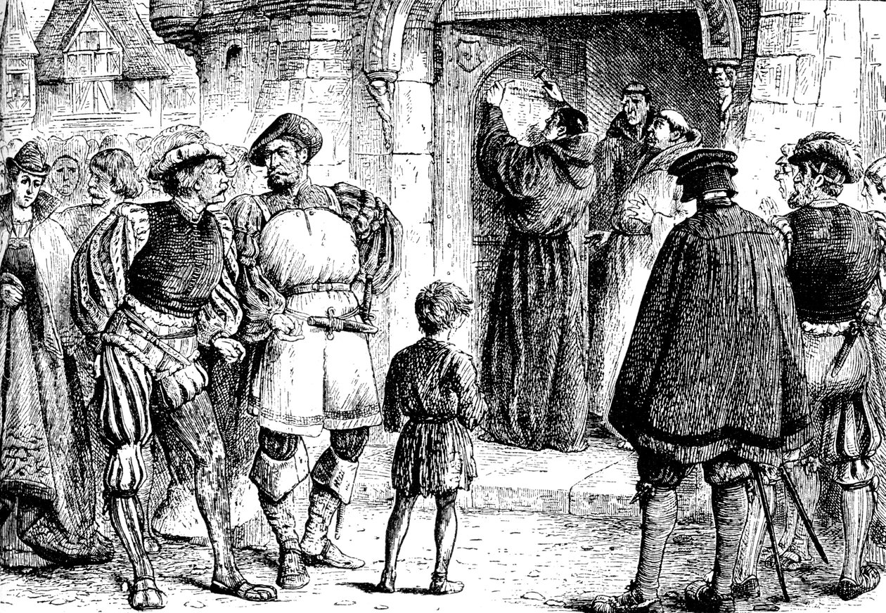 Luther tiltakozása, 1517, 1909 alkotó: Unbekannt