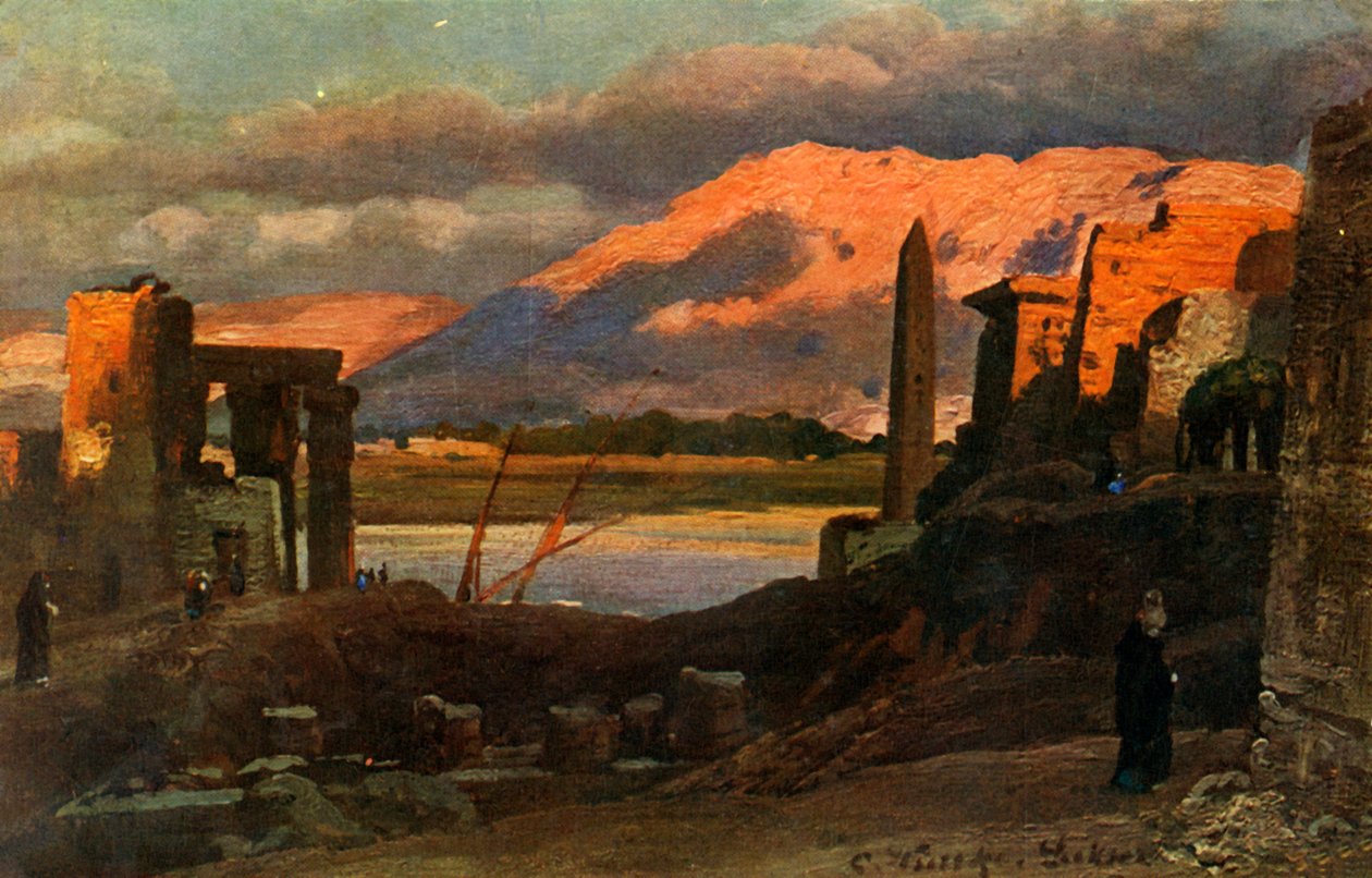 Luxor és Théba hegyei, 1918-c1939. alkotó: Unbekannt