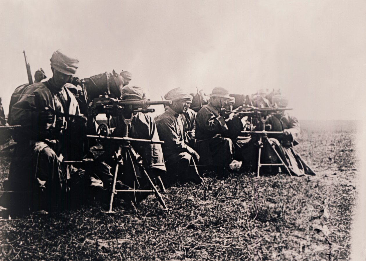 Géppuskások, c1914-c1918 alkotó: Unbekannt
