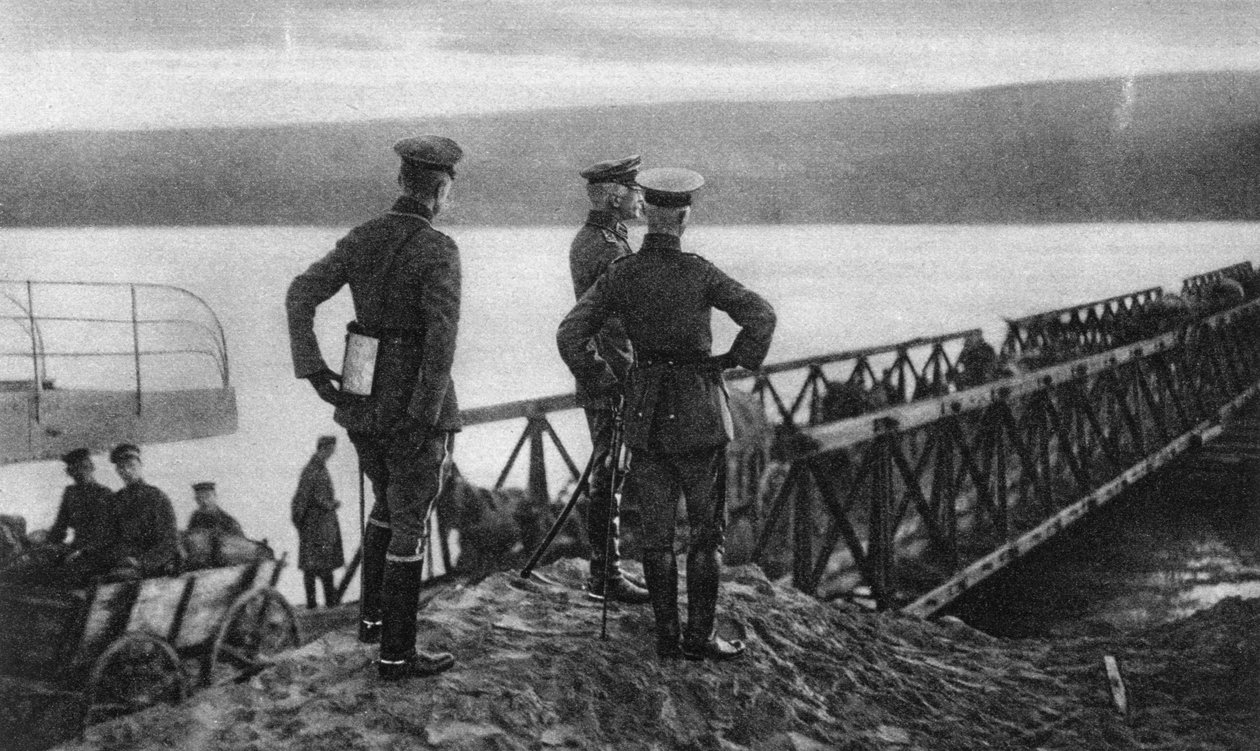 Mackensens hadsereg átkel a Dunán, Románia, I. világháború, 1916 alkotó: Unbekannt