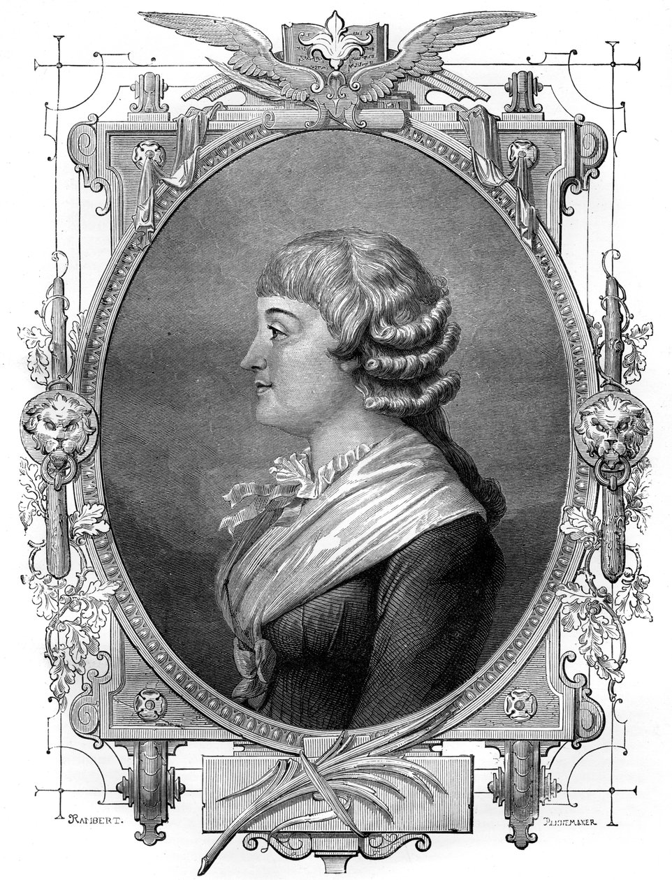 Madame Roland, francia forradalmár, 18. század 1882-1884 alkotó: Unbekannt