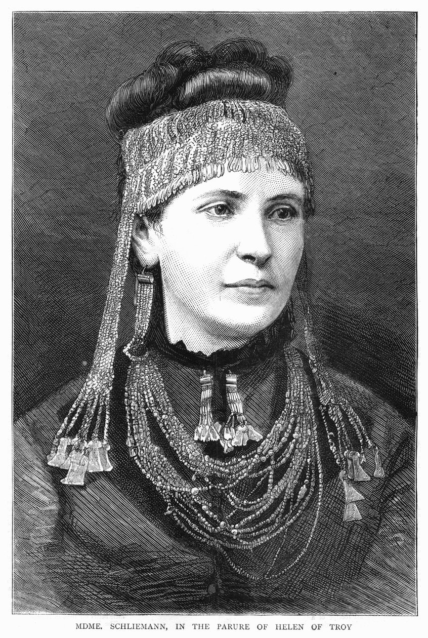 Madame Sophie Schliemann, 1877 alkotó: Unbekannt