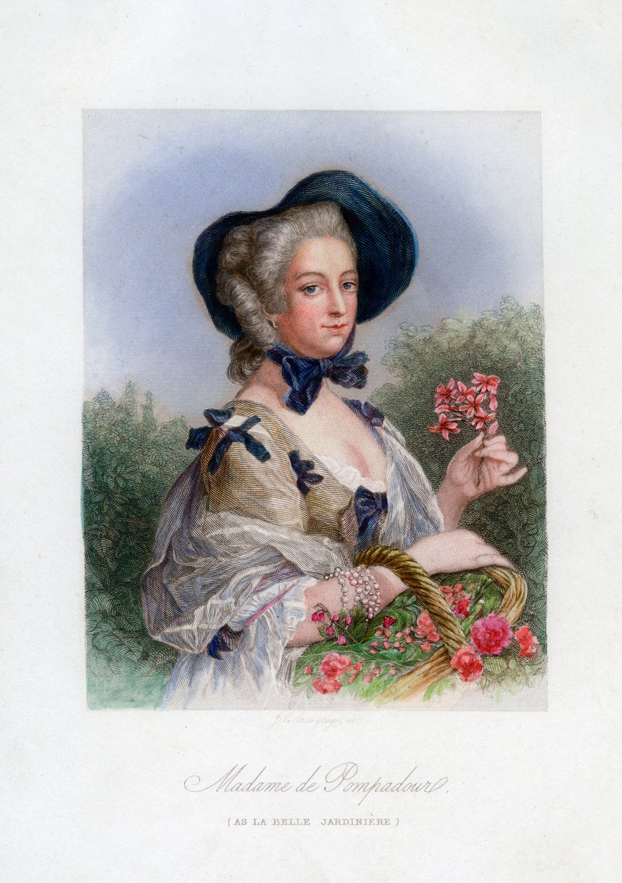 Madame de Pompadour, mint a gyönyörű kertész alkotó: Unbekannt