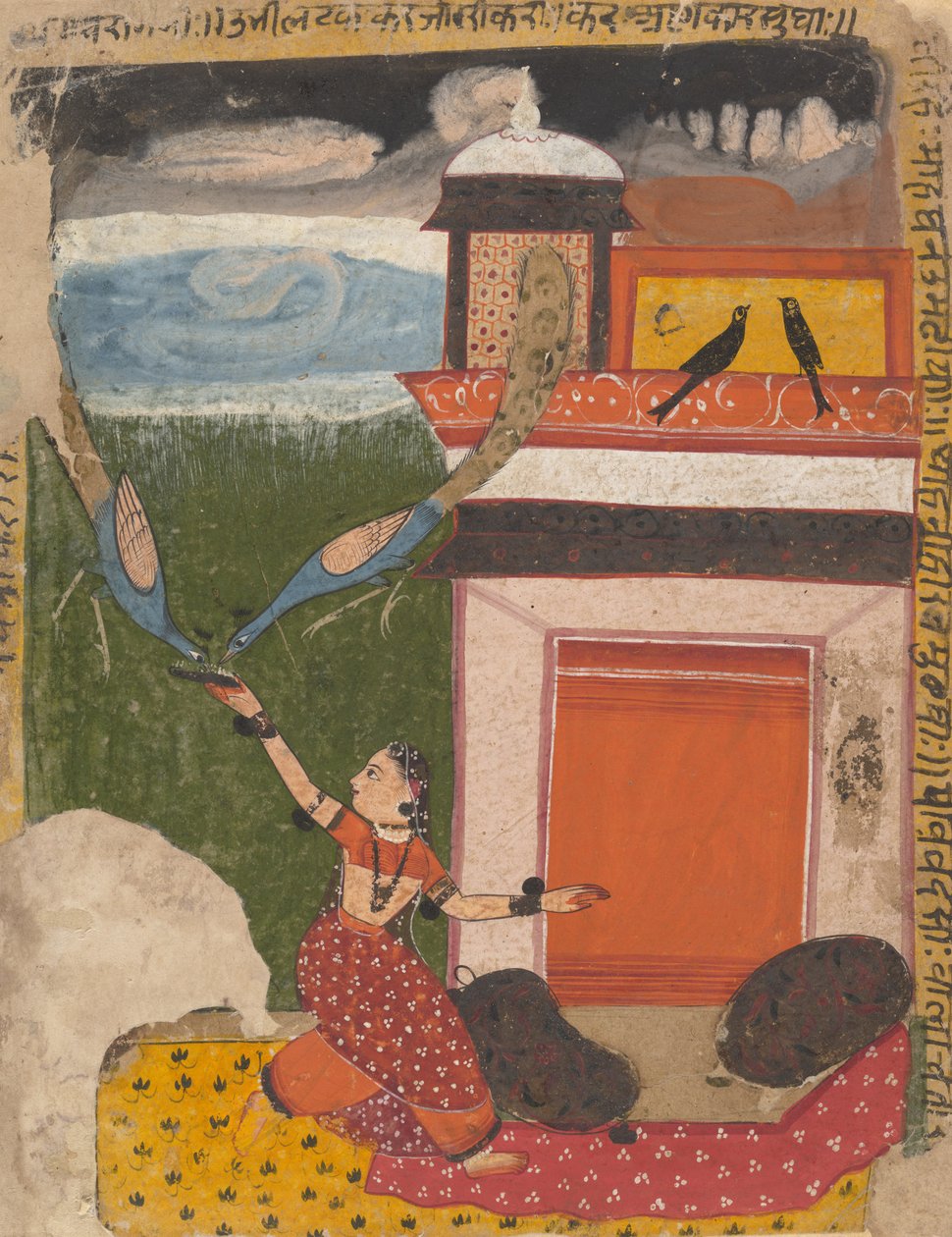 Madhumadhavai Ragini... a Dispersed Ragamala Series Garland of Musical Modes-ból, 1640-50. alkotó: Unbekannt