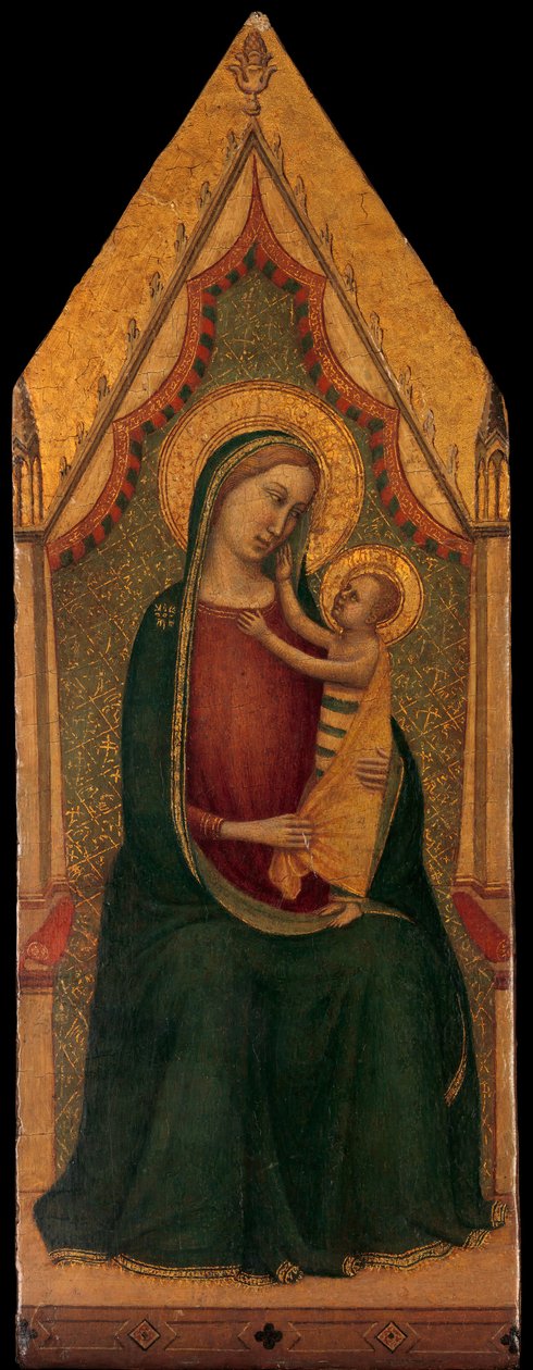 Madonna és Child trónolt, kb. 1335-39. alkotó: Unbekannt
