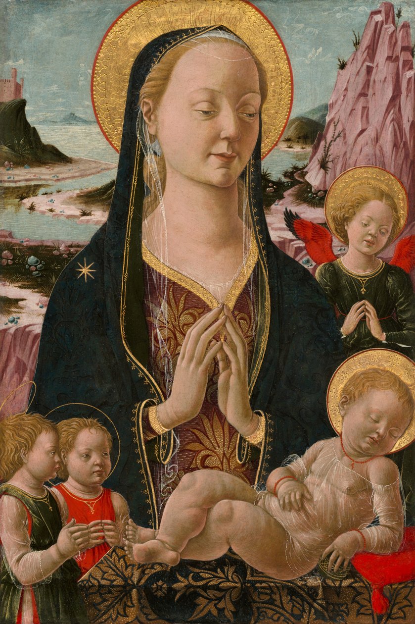 Madonna és gyermeke angyalokkal, c. 14551470. alkotó: Unbekannt