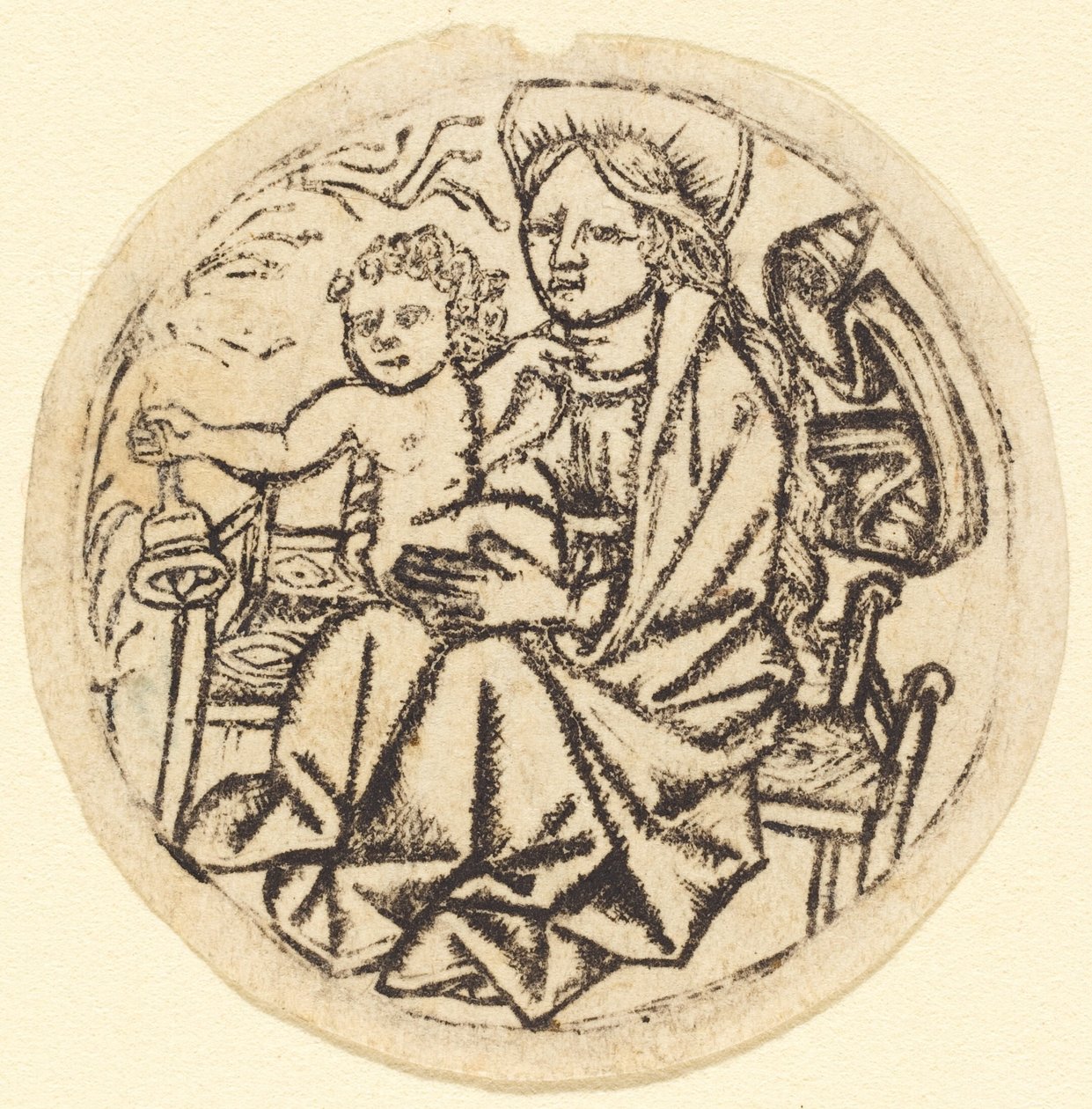 Madonna és gyermek csengővel, c. 14501460. alkotó: Unbekannt