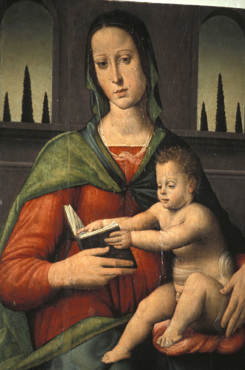 Madonna és gyermek, XV. század, Piersanti Múzeum, Matelica, Marche, Olaszország alkotó: Unbekannt