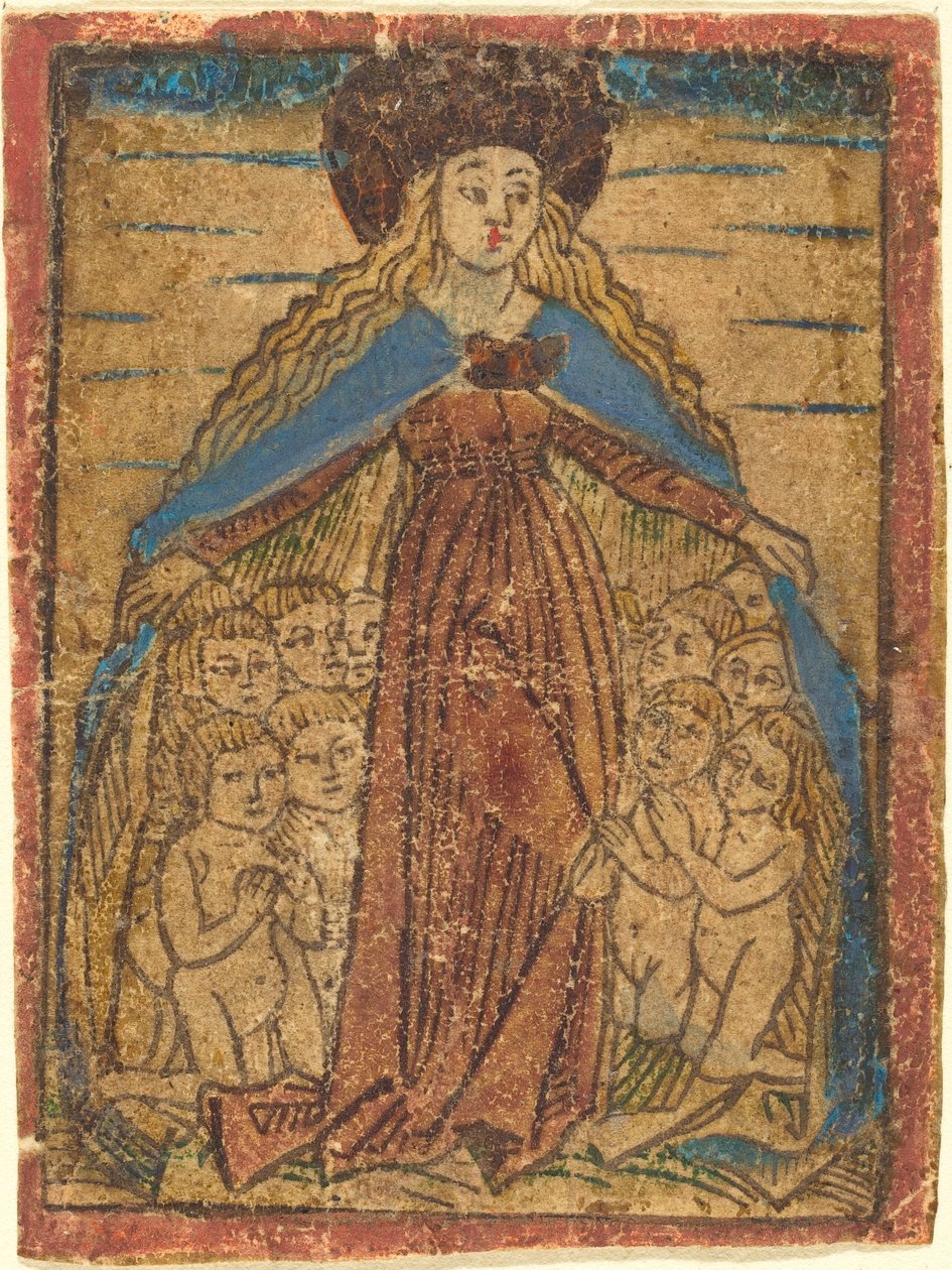 Madonna mint védőnő, c. 14701480. alkotó: Unbekannt