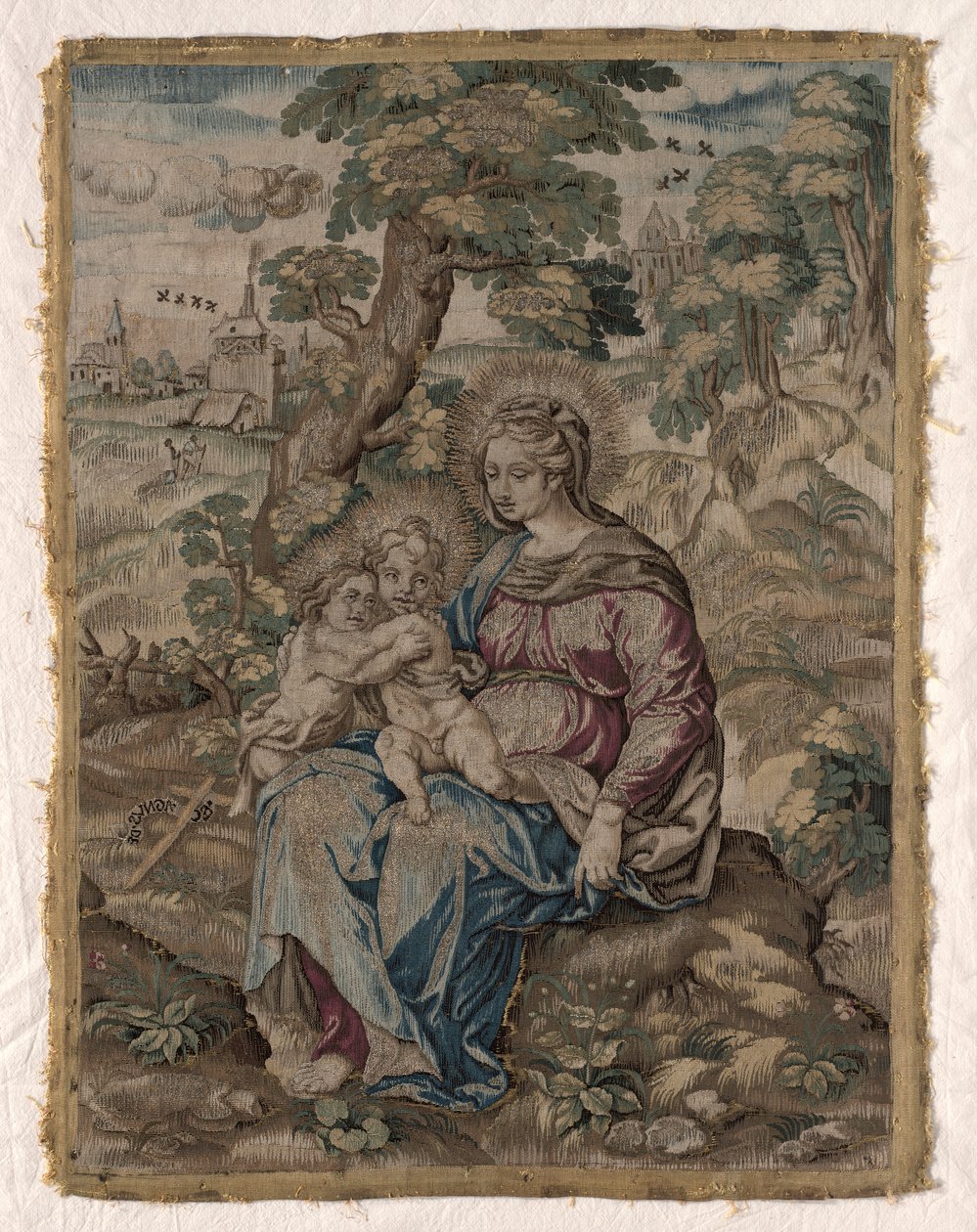Madonna Gyermek Krisztussal és Keresztelő Szent Jánossal, 1500-as évek. alkotó: Unbekannt