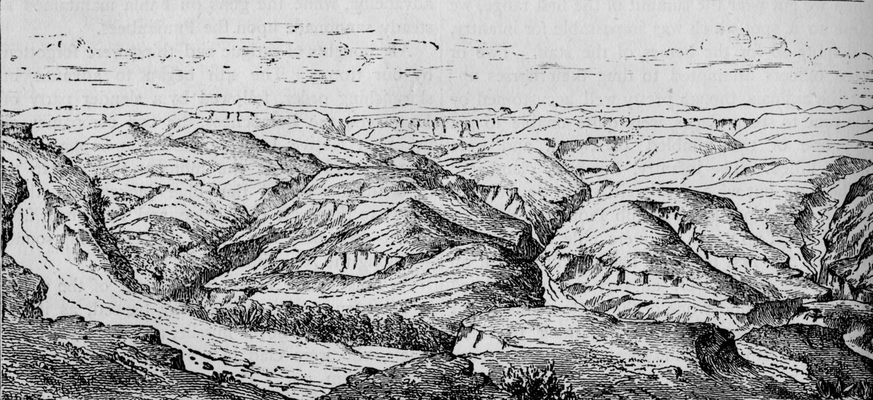 Magdala és a Bashilo völgye, 1880 alkotó: Unbekannt