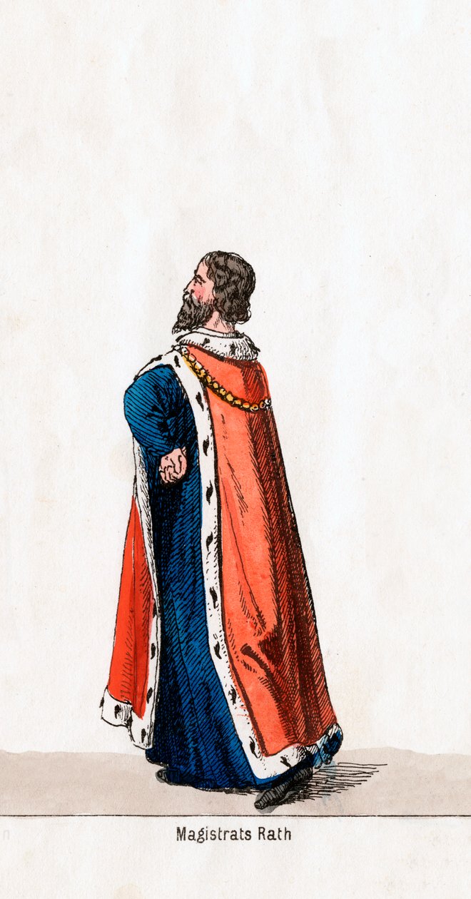 Magisztrátus, Shakespeare VIII. Henrik drámájának jelmezterve, XIX alkotó: Unbekannt