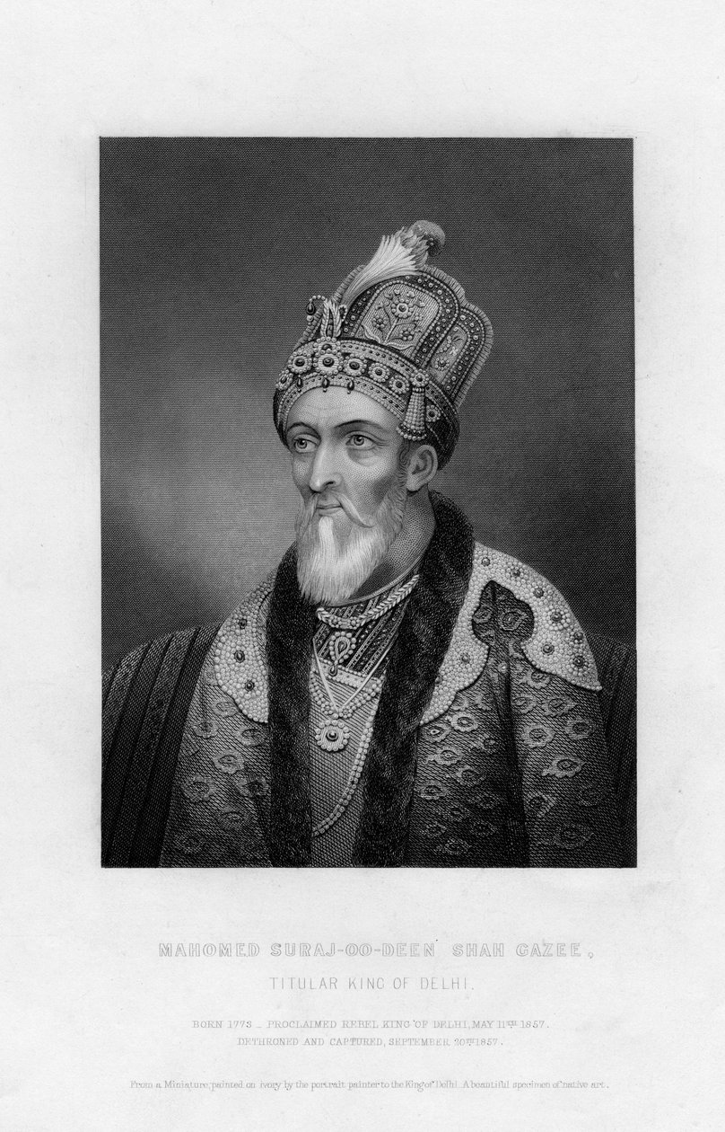 Mahomed Suraj-Oo-Deen Shah Gazee, Delhi címzetes királya, 19. század alkotó: Unbekannt