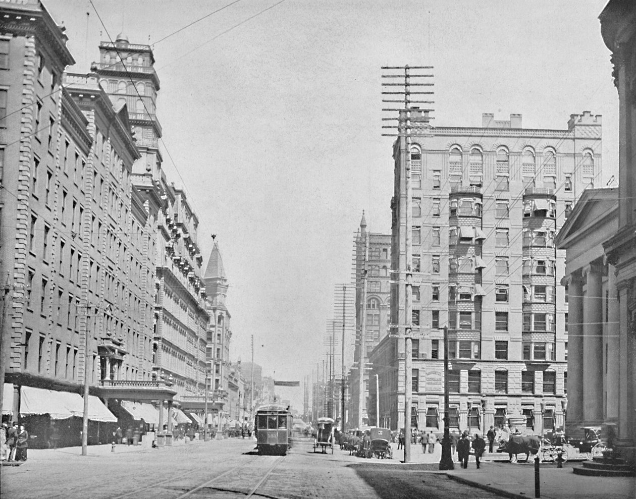 Main Street, Rochester, New York, 1897. alkotó: Unbekannt