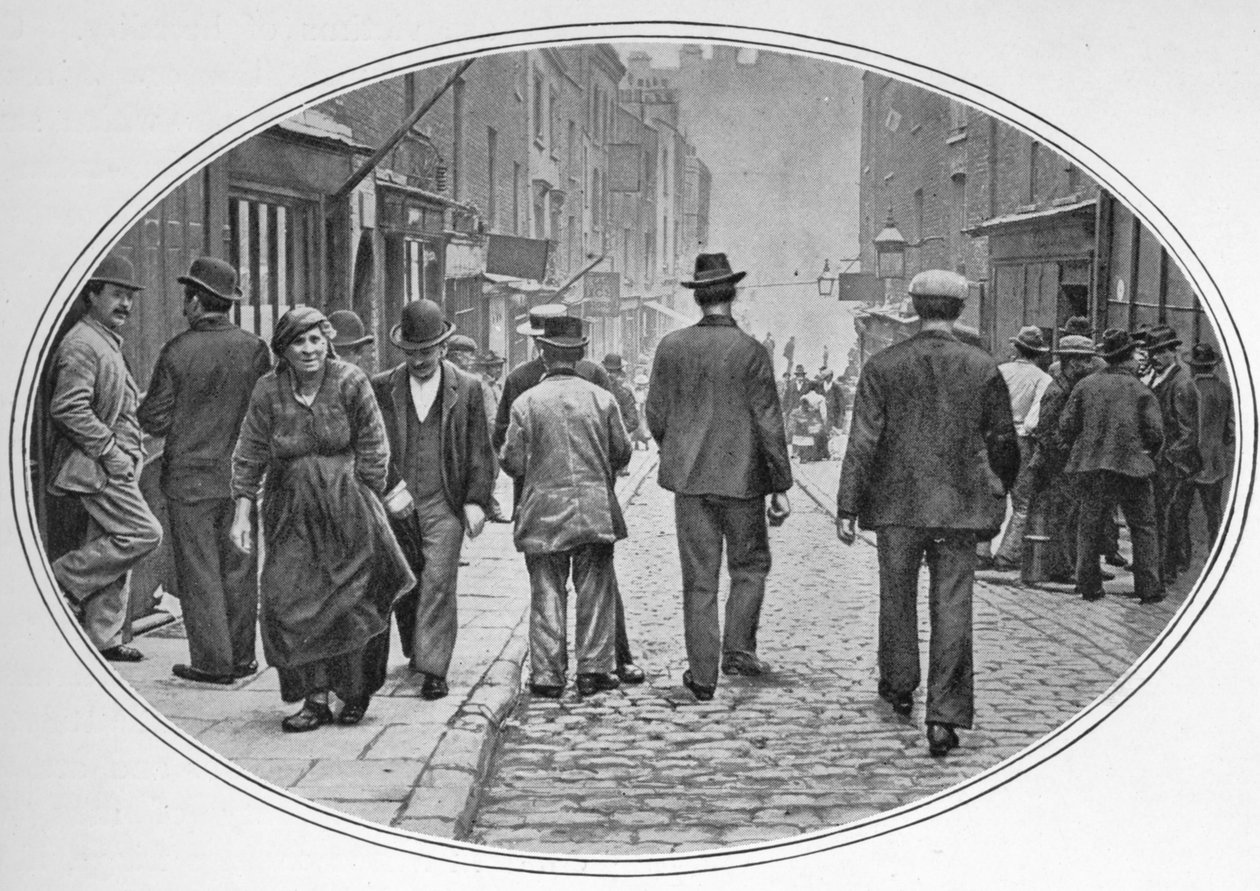 Az olasz közösség főutcája, Clerkenwell, London, 1900 1901 alkotó: Unbekannt